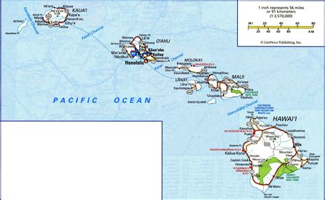 Hawaiian Island Map Printable