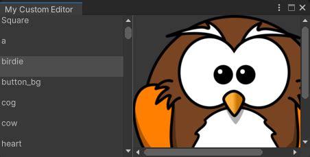 Unity Custom Editor Window 的图像结果
