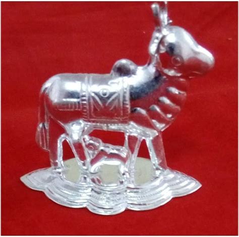 Buy NWIL Pure Silver Cow and Calf Idol 6 Grams Online at Lowest Price ...