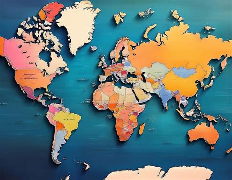 World Map Clear Image with Country Names 的图像结果