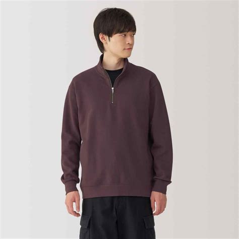 Men's Double knits milano rib half zip pullover