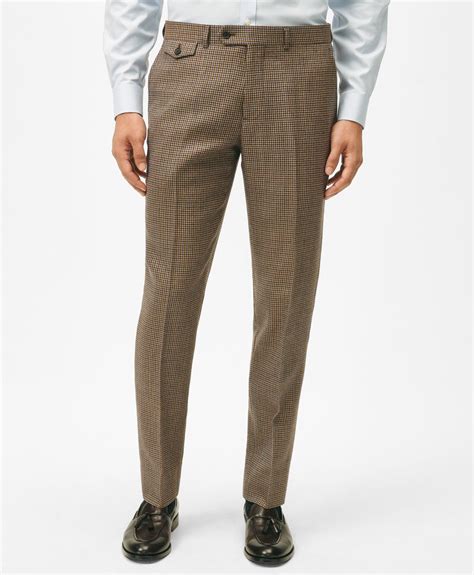 Brooks Brothers-Suits-Slim Fit Guncheck Wool Suit Pants-MK01260-brooks ...