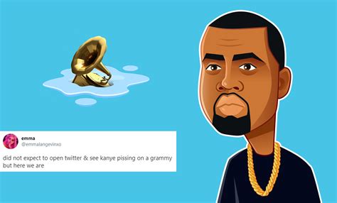 Kanye West Pees On A Grammy After Sharing Record Contract Amid Label ...