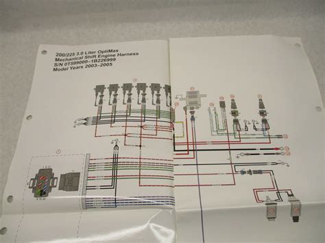 90-879189003 Engine Harness Wiring Diagram for 2003-05 Mercury OptiMax ...