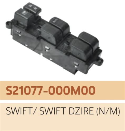 UNO MINDA S21077 Power Window Switch Driver Side (4) With Window & Door ...