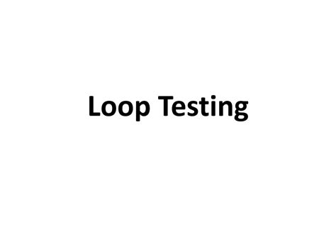 Loop Testing Tutorial 的图像结果