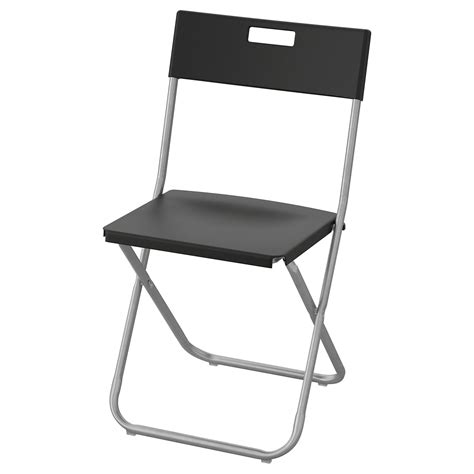 GUNDE folding chair, black - IKEA