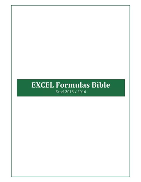 Image result for Basic Excel Formulas PDF Download