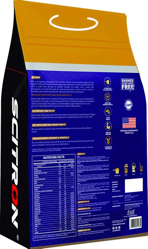 Buy SCITRON NITRO SERIES HYPER MASS GAINER - 5KG (MOCHA) Online & Get ...