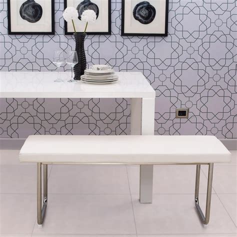 Buy Alaska Big Dining Bench - White from Home Centre at just INR 17417.0