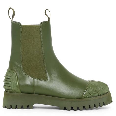 Saint Isla Green Leather High Ankle Boots – SaintG India