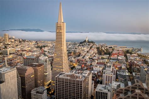 Sunrise in San Francisco before Fleet Week Editorial Image - Image of ...