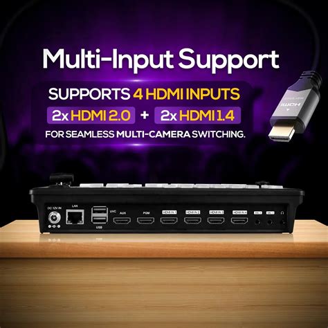 AIWaft HDMI Video Switcher – Live Streaming Mixer
