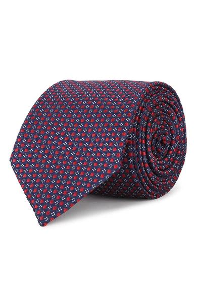 Buy Men Navy Patterned Tie Online - 398983 | Peter England