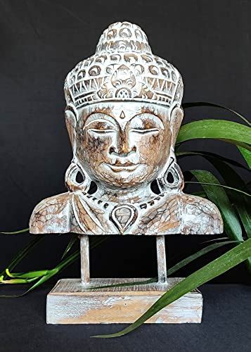 Buy TAMARA ARTEFACTS: Home Decor Showpiece. Hand-Carved Wooden Lord ...