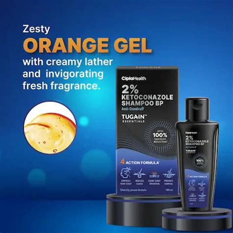 Buy Tugain Essentials 2% Ketokonazole Anti Dandruff Shampoo BP, 100 ml ...