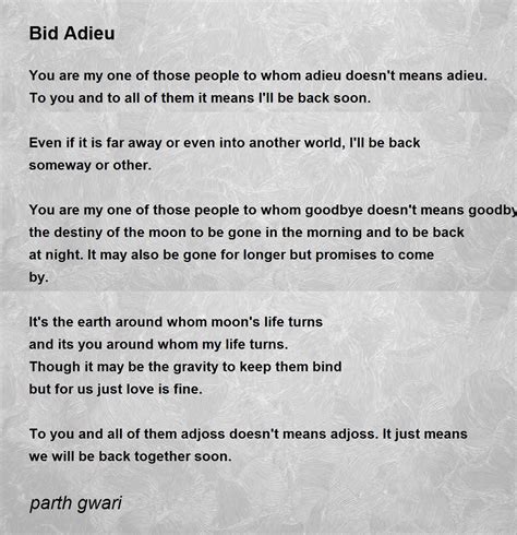 Bid Adieu Bid Adieu Poem By Parth Gwari, 45% OFF
