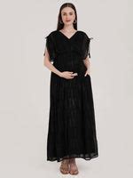 Buy Black Maternity Kaftan Dress
