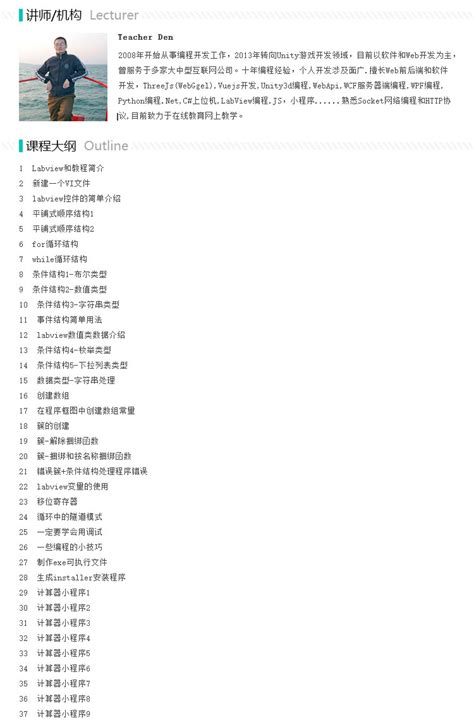 LabVIEW Fast Learning 的图像结果