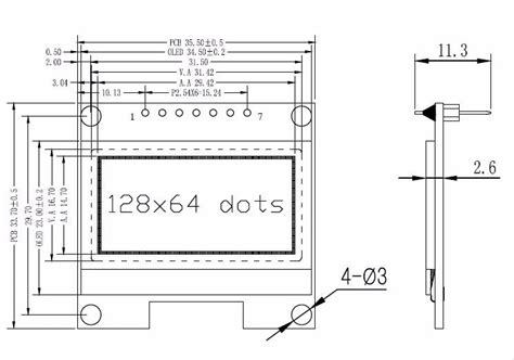 1.3" OLED Display Module - 128X64 - ThinkRobotics – ThinkRobotics.com