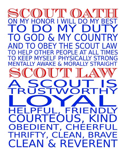 Cub Scout Oath Printable - Printable Word Searches