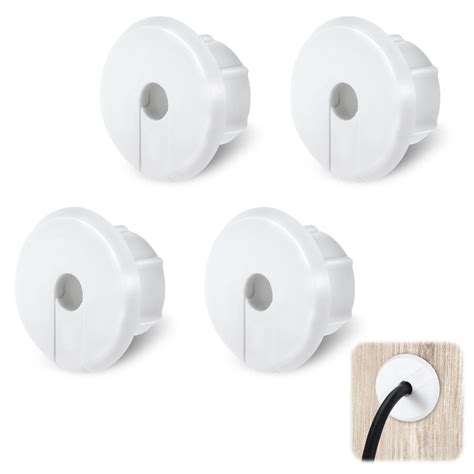 4pcs Wall Cable Pass Through Grommet 1 Plastic Feed Through ...