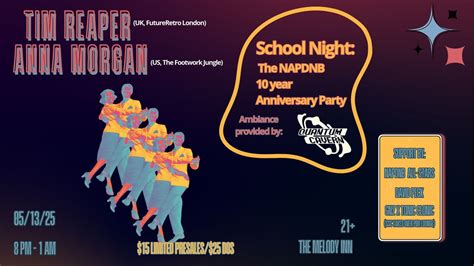 School Night: NAPDNB 10 year anniversary with Tim Reaper and Anna ...