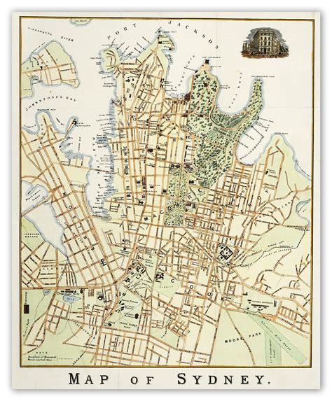 [Sydney] Map of Sydney. | Sydney map, Map, Map print