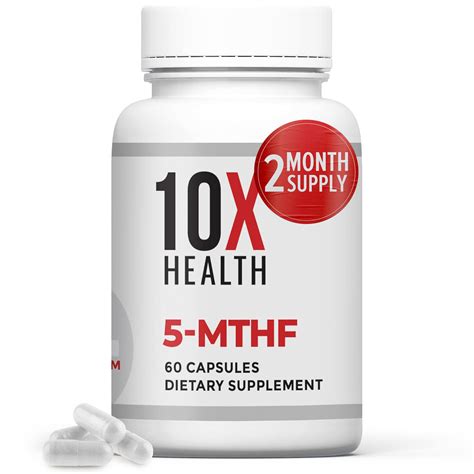 Buy 10X 5 MTHF Supplement - Methylated Multi with Methylfolate ...