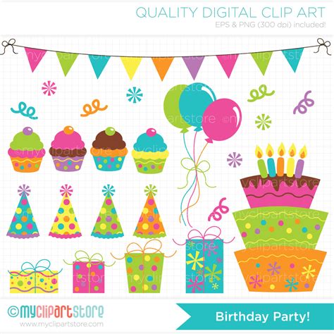 Free Cliparts Birthday Party, Download Free Cliparts Birthday Party png ...
