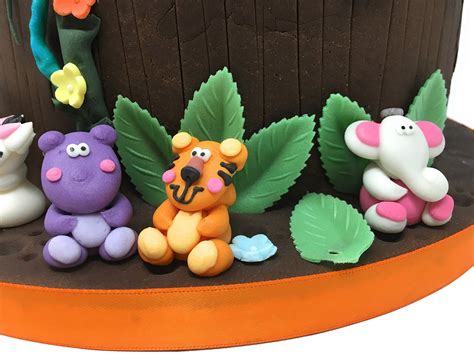 Buy 3D Jungle Animal Cake Decorations Toppers with a Lion, Tiger ...