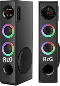 Buy RZG Dj Sound Music System Home theater 120 W Bluetooth Tower ...