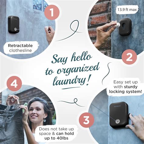 Buy GorillaLine - Retractable Clothesline Indoor Outdoor Clothes Line ...