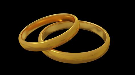 Download Golden Wedding Ring Digital Clipart Wallpaper | Wallpapers.com