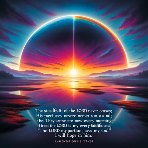 What does Lamentations 3:22-24 mean? | Bible Art