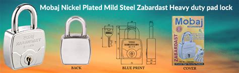 Mobaj® Zabardast Heavy Duty Pad Lock - 80mm : Amazon.in: Home Improvement