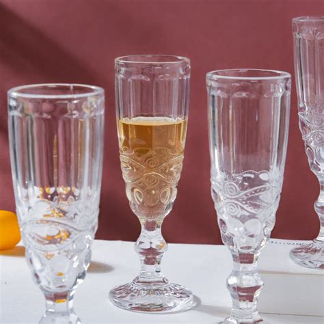 Champagne Glass Transparent Set Of 6 150 ml Online - Premium Champagne ...