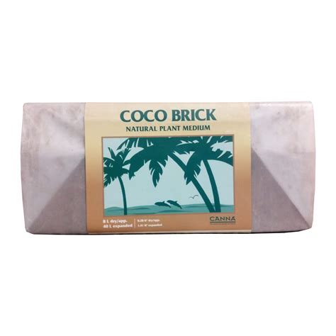 CANNA Coco Brick 40l Expandable Natural Plant Medium Soil Substrate, 40 ...