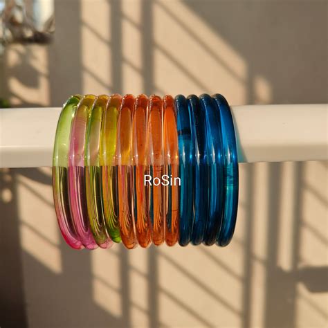 OG 6mm thick jelly bangles (4 bangles ) – Rosin