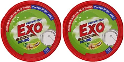 Unique Exo Round Anti-Bacterial Ginger Twist Dish Shine - 500g (pack of ...