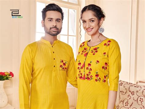 Blue Hills Love Birds Designer-husband And Wife Combo Collection