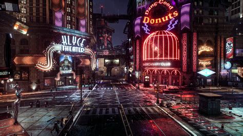 Gotham City Street Background