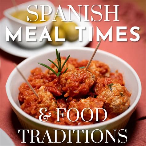 Spain dining guide - Spanish meal times and traditions