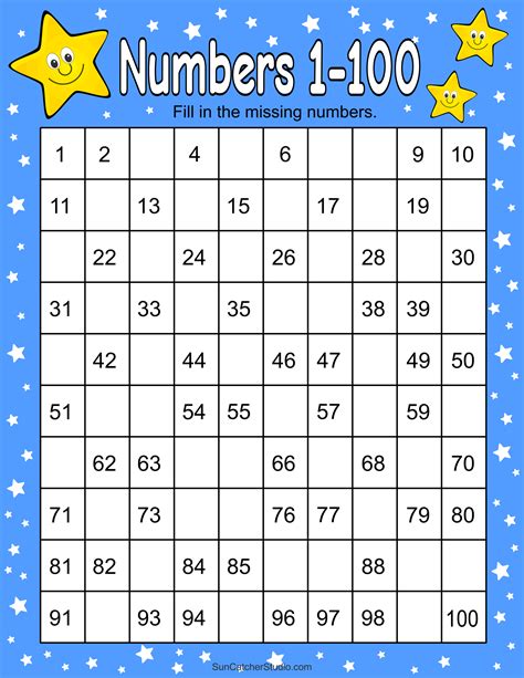 Missing Numbers Worksheets (Fill in the Missing Numbers) – Free ...