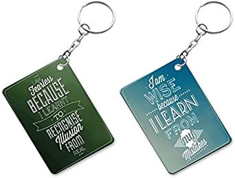Ucard Motivational Quote Keyring Set of 2 : Amazon.in: Fashion