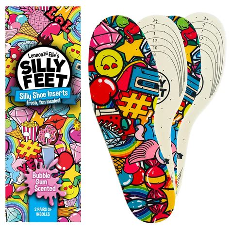 Silly Feet Kids Insoles | Child Replacement Insole Shoe Sole Inserts ...