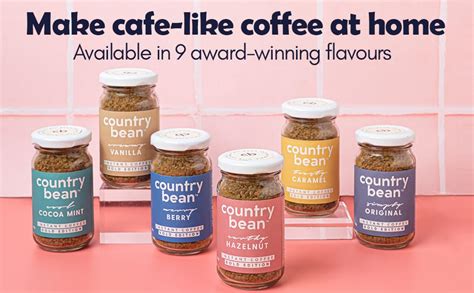 Country Bean Hazelnut Instant Coffee Powder 50 G | Arabica, Freeze ...