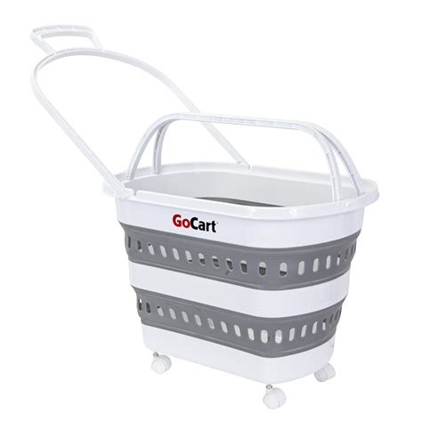 Amazon.com: dbest products Folding Gocart Collapsible Laundry Basket on ...