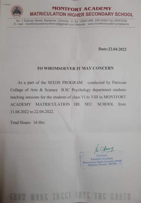 Seeds - Gnjjj - ####### MONTFORT ACADEMY MATRICULATION HIGHER SECONDARY ...