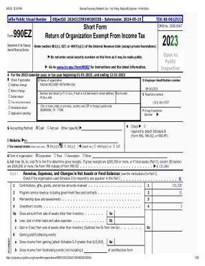 Fillable Online Short Form Return of Organization Exempt From Income ...